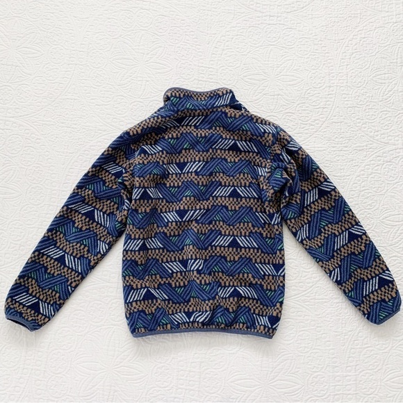 Patagonia Kids' Lightweight‎ Synchilla Snap-T Fleece Pullover, Cliffside Navy - Picture 2 of 5